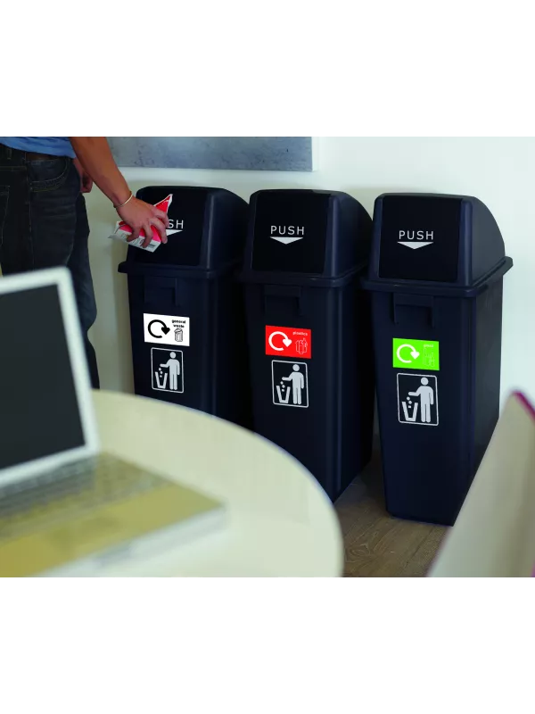 GPC Recycling Bins - Set of 3 x 60 Litre